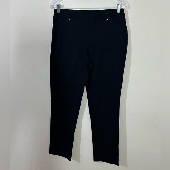 J M Collection sz med rayon blend dress pant. Pull on. Rich black. Excellent - Picture 9 of 12